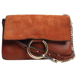 Chloé Borsa a tracolla Faye marrone