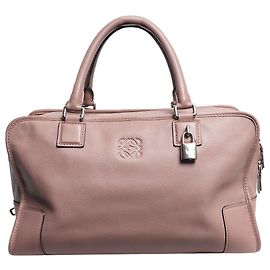 Loewe Bolso Amazona de cuero púrpura