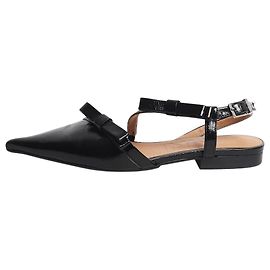 Ganni Zapatos slingback negros con detalle de lazo - size EU 37