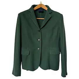 Aspesi Blazer vert en laine et cachemire