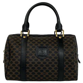 Céline Celine Macadam Blazon Pattern Mini Boston Bag
