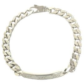 Bracciale ID Gucci in argento 925 a maglia cubana
