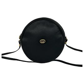 Bolsa de ombro em couro com ferragens Interlocking G Vintage GUCCI