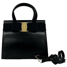 Salvatore Ferragamo Vara Ribbon Leder 2-Way Schultertasche