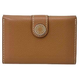 Hermès Porta-cartões Hermes em couro Evercolor