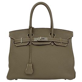 Hermès Hermes Birkin 30 Handtasche aus Taurillon Clemence Leder