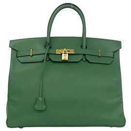Hermès Hermes Birkin 40 Handtasche aus Courchevel-Leder