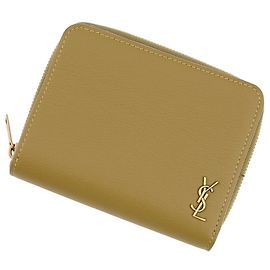 Cartera de piel plegable Yves Saint Laurent