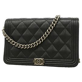 Chanel Boy Schulterbörse mit Kette