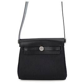 Hermès Bolso de hombro Hermes Herbag Zip Mini Black