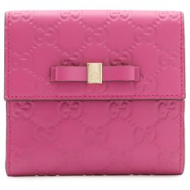Cartera doble Gucci con motivo de cinta Bowy