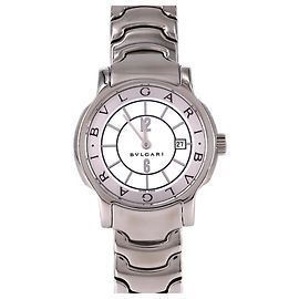 Bulgari Relógio Bvlgari Solotempo ST29S em aço inoxidável quartz