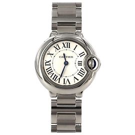 Relógio Cartier Ballon Bleu SM W69010Z4 Stainless Steel Quartz