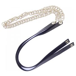 Chanel Belt Black and Gold