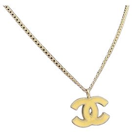 Collier CHANEL Coco Mark en argent et ivoire
