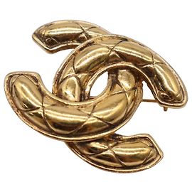 Chanel Coco Mark Gold Plated Brooch