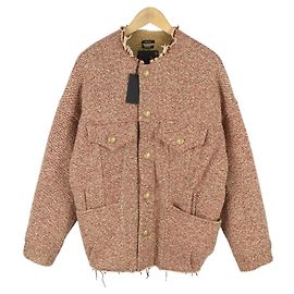 R13 Casaco Trucker Lacey em Tweed