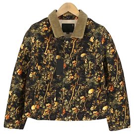 R13 Casaco de trabalho cropped Skull Camo Moleskin - Brown
