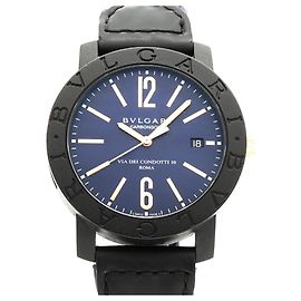 Bulgari Orologio da uomo Bvlgari Carbon BB40CL Quadrante Blu