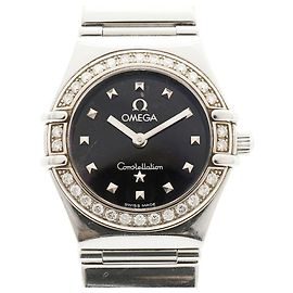 Omega Constellation My Choice 1465.51 Esfera Negra Reloj para Mujer