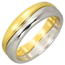 Cartier Love Me Ring in 18K Weiß- und Gelbgold