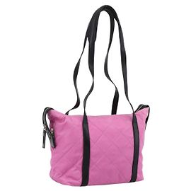 PRADA Schulttasche Nylon Rosa Schwarz Auth 202854