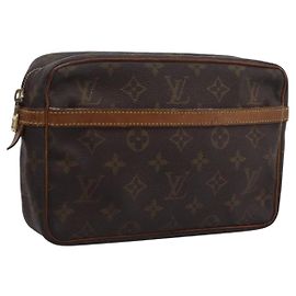 LOUIS VUITTON Monogram Compiegne 23 Clutch Bag M51847 LV Auth 201211