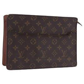 LOUIS VUITTON Monogram Pochette Homme Clutch Bag M51795 LV Auth 203279