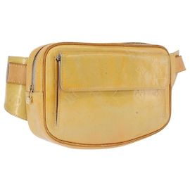 LOUIS VUITTON Monogram Vernis Fulton Waist Bag Gris M91041 LV Auth 198975