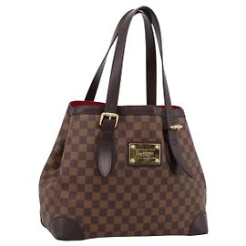 Saco Tote LOUIS VUITTON Damier Ebene Hampstead MM N51204 LV Auth 201177SAV