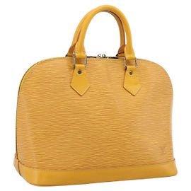 LOUIS VUITTON Epi Alma Handtasche Gelb M52149 LV Auth 197280A