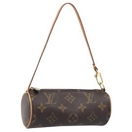 LOUIS VUITTON Monogram Papillon Pouch LV Auth 202862