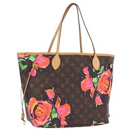 Borsa Tote LOUIS VUITTON Monogram Rose Neverfull MM M48613 LV Auth ka6154V