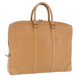 LOUIS VUITTON Epi Porte Documents Voyage Business Bag Beige M54476 Auth 202607