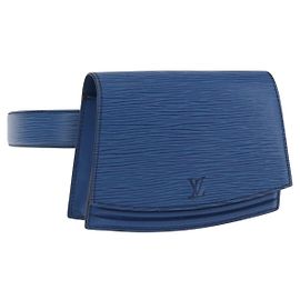 LOUIS VUITTON Epi Ceinture Tilsitt Pochette Waist Bag Blue M52605 Auth 202866A