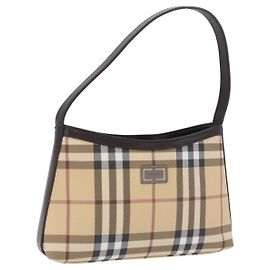 Borsa a tracolla BURBERRY Nova Check PVC Beige Auth 203002