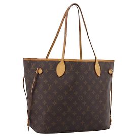 Borsa Tote LOUIS VUITTON Monogram Neverfull MM M40156 LV Auth 203165