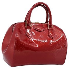 Borsa a mano LOUIS VUITTON Vernis Montana Pomme Damour M90058 LV Auth 203143A