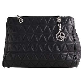 Bolso tote Michael Kors de cuero negro