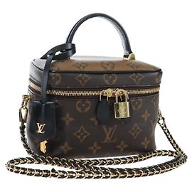 LOUIS VUITTON Monogram Reverse Vanity NVPM Hand Bag 2way M45165 LV Auth 202201SM