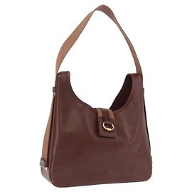 Hermès Sac à épaule HERMES Sako Courchevel Cuir Beige Gold Auth 203791A