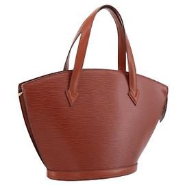 LOUIS VUITTON Borsa Shopping Epi Saint Jacques Brown M52263 LV Auth 199450