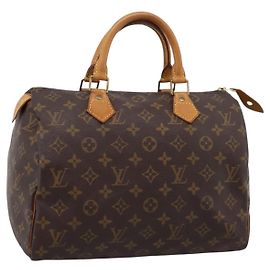 LOUIS VUITTON Monogram Speedy 30 Hand Bag M41526 LV Auth 200911A