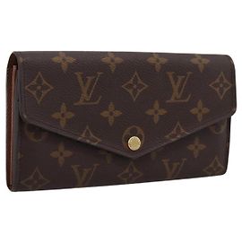 LOUIS VUITTON Monogram Portefeuille Sarah Long Wallet M60531 LV Auth 200688V