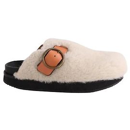 Isabel Marant White Leather Clogs