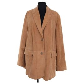 Cappotto in pelle Marina Rinaldi Camel