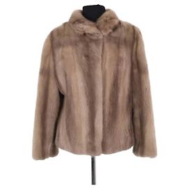 Autre Marque Cappotto in pelliccia beige Other Brand M