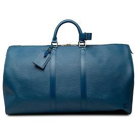 Mala de Viagem Louis Vuitton Epi Keepall 55 Azul
