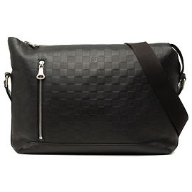 Borsa a tracolla Louis Vuitton Damier Infini Discovery Messenger MM Nera