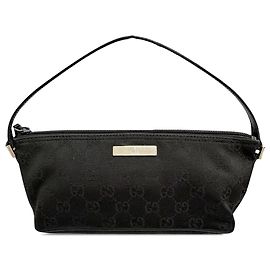 Borsa a tracolla Boat in tela GG Gucci nera